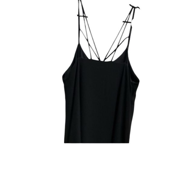 Fora black lined strappy flowy party dress size medium - Picture 4 of 7